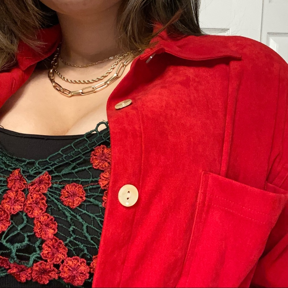 oversized button down blouse